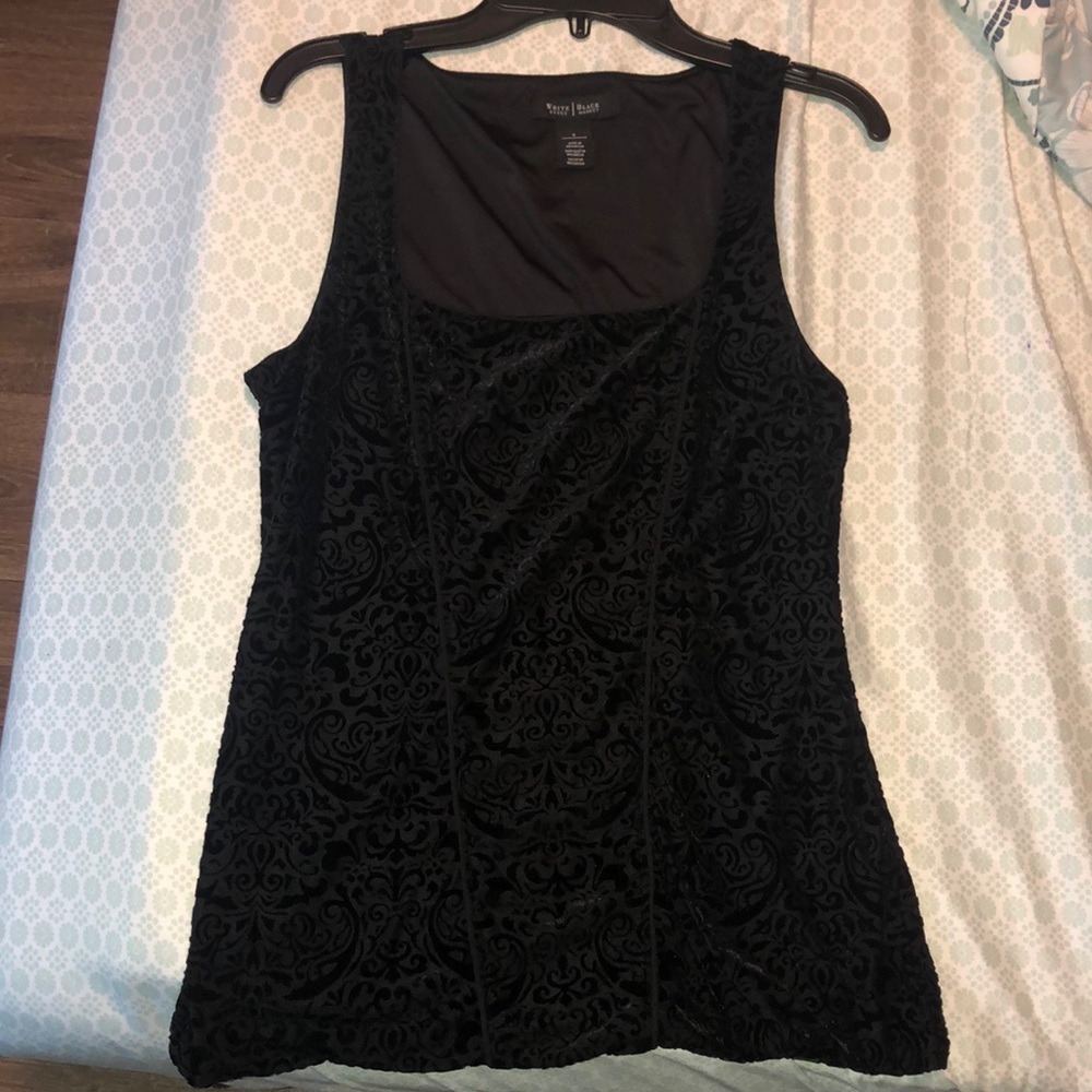 black tank top